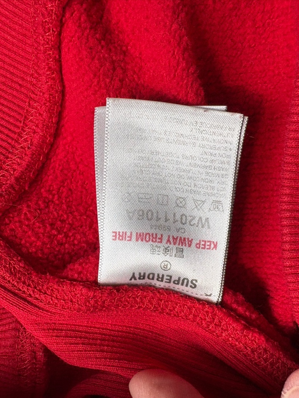 Superdry Sweatshirt Mens XL Red Graphic Crewneck Logo Pullover - Picture 7 of 13